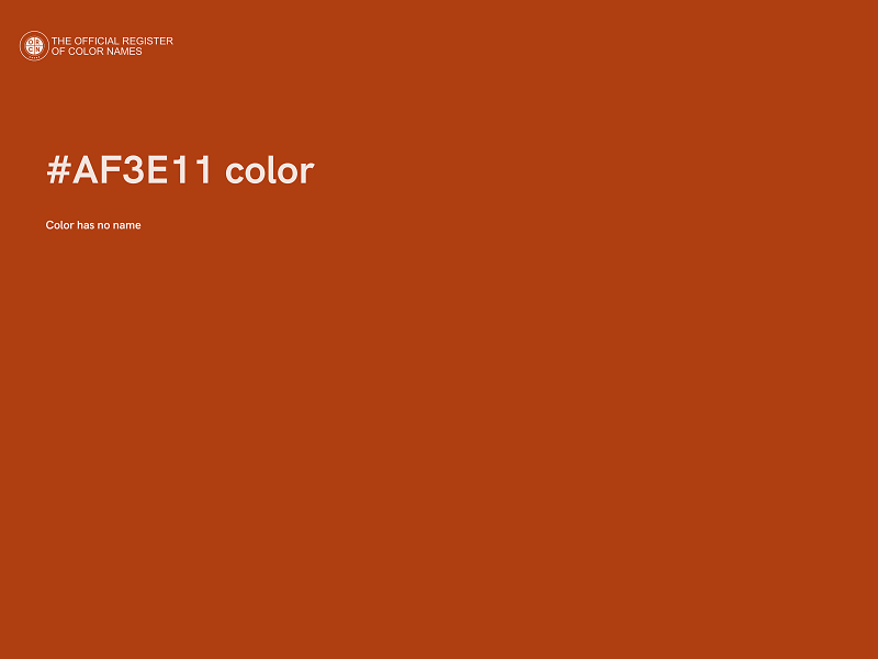 #AF3E11 color image