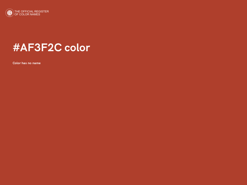#AF3F2C color image