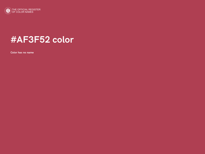 #AF3F52 color image