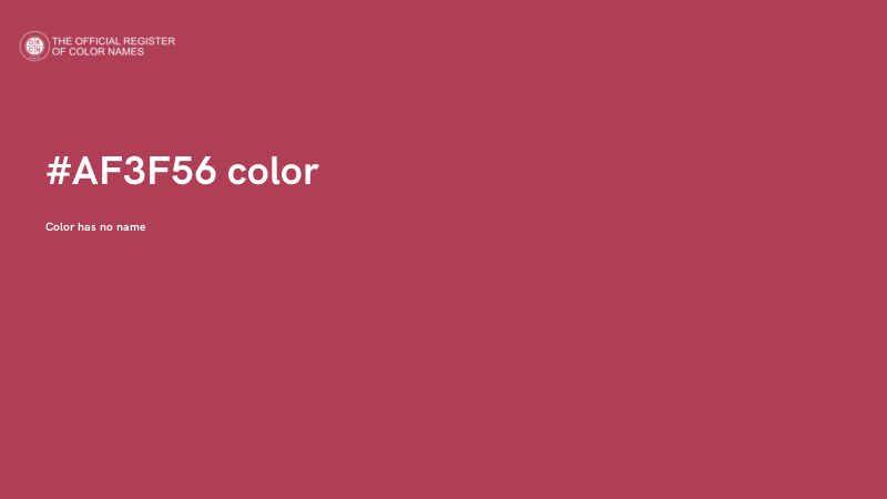 #AF3F56 color image
