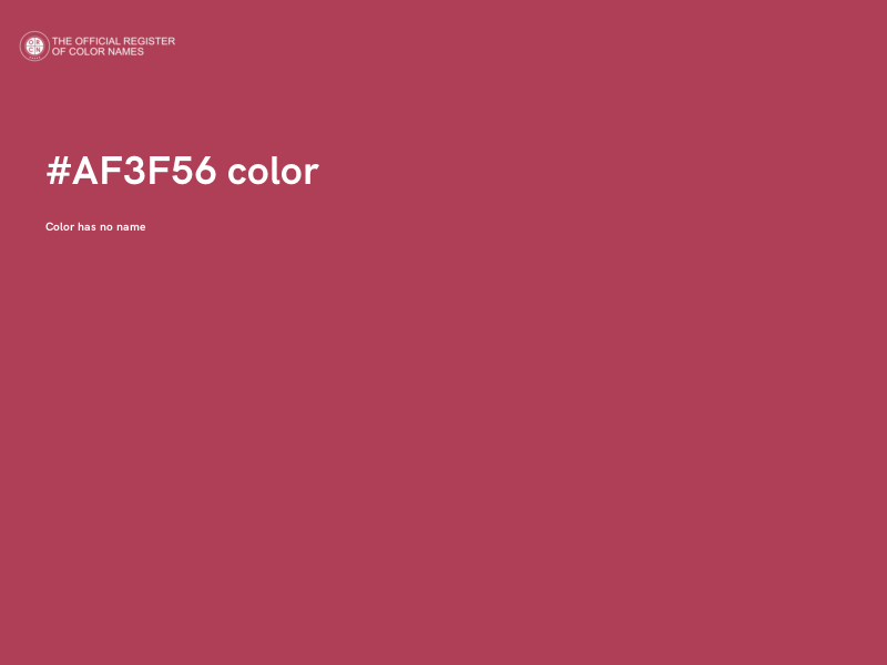 #AF3F56 color image
