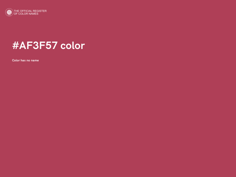 #AF3F57 color image