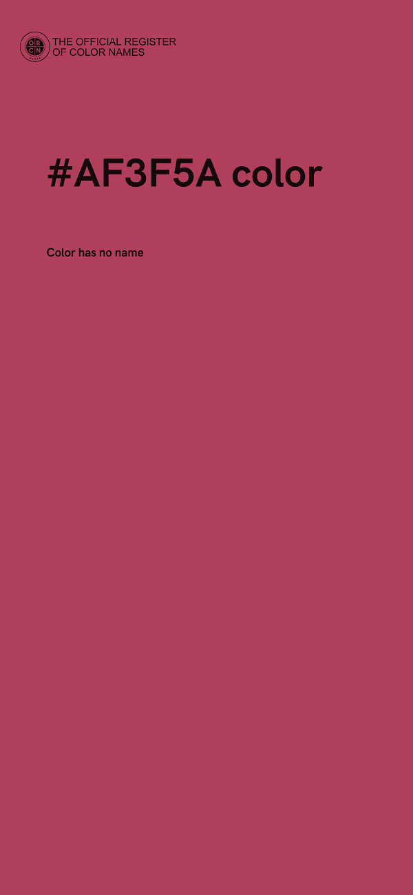 #AF3F5A color image