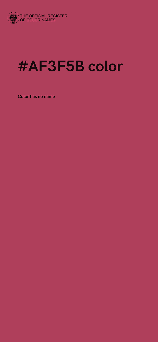 #AF3F5B color image