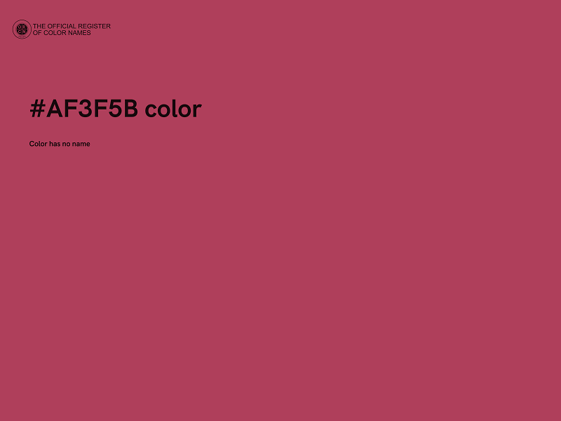 #AF3F5B color image
