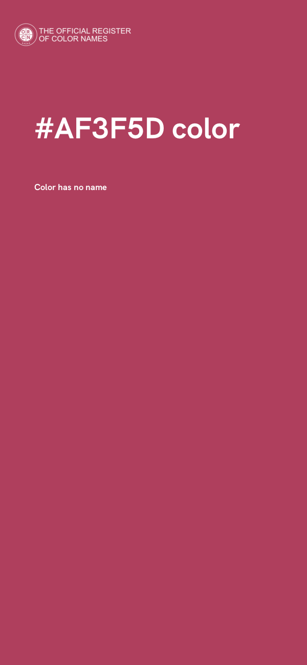#AF3F5D color image