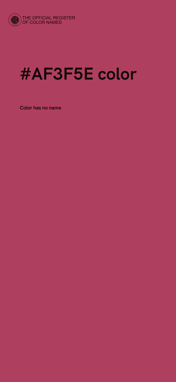 #AF3F5E color image