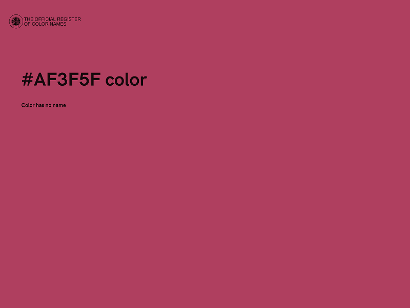 #AF3F5F color image