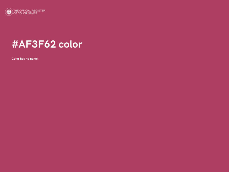 #AF3F62 color image