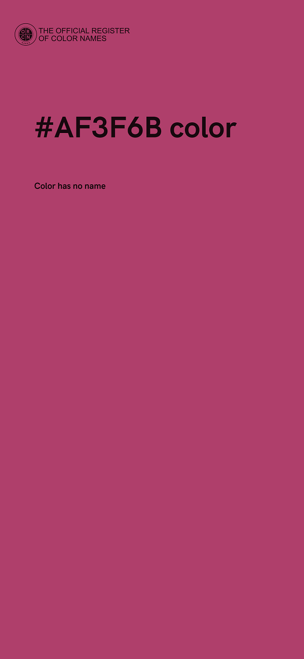 #AF3F6B color image