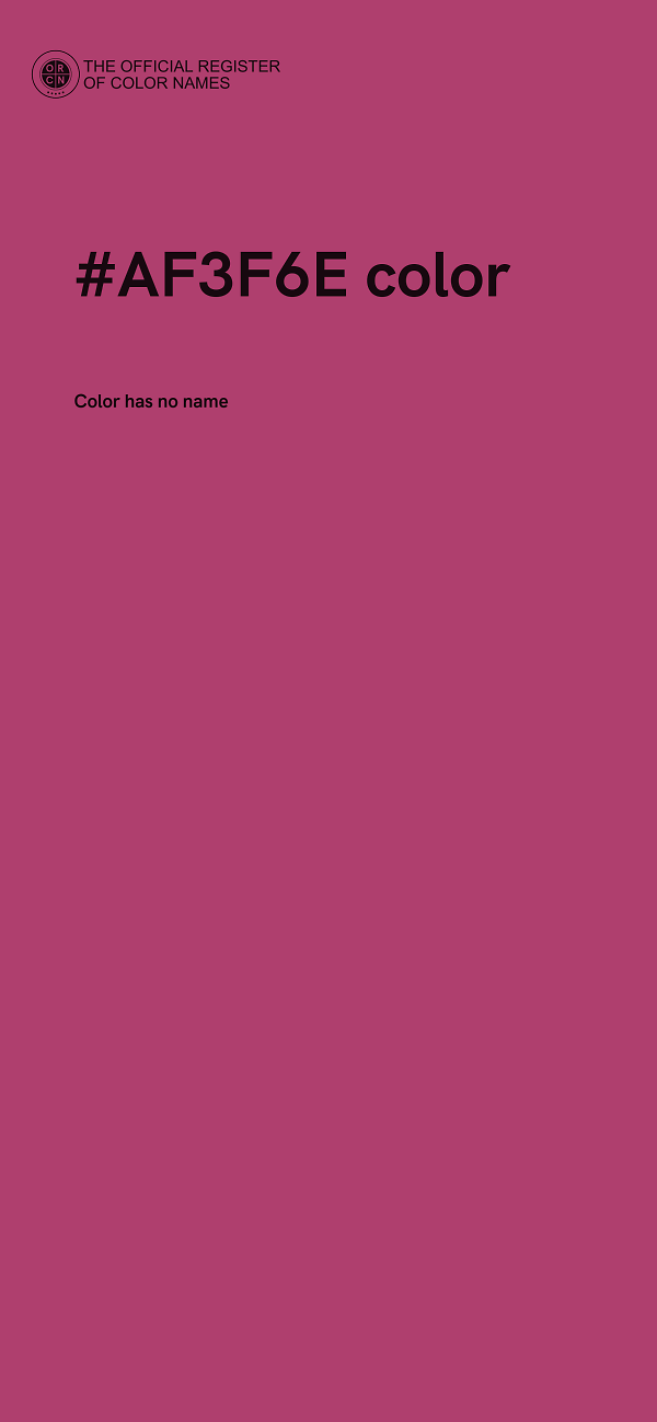 #AF3F6E color image