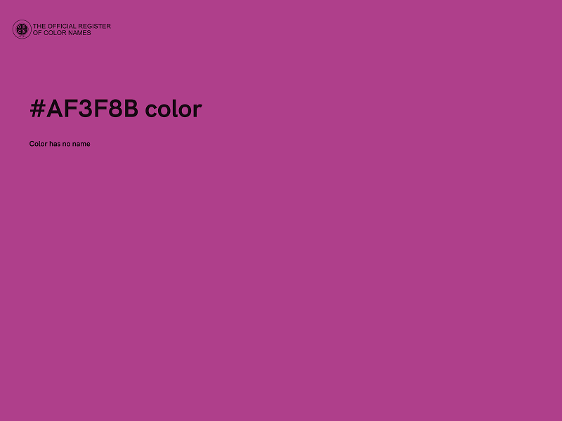 #AF3F8B color image