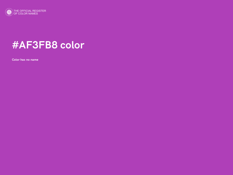 #AF3FB8 color image