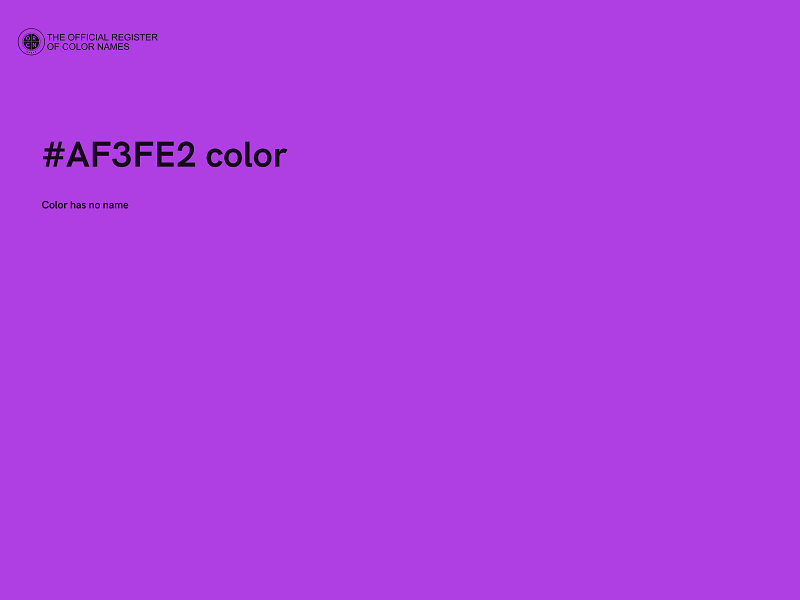 #AF3FE2 color image