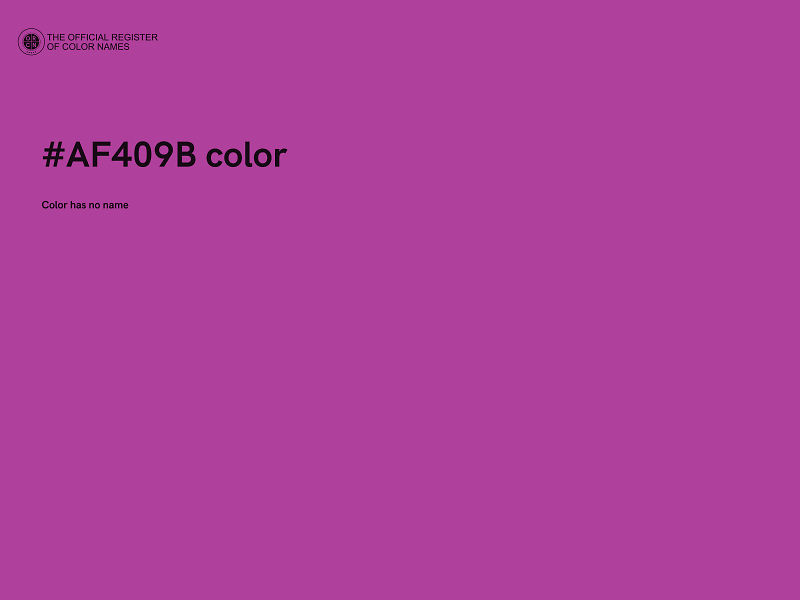 #AF409B color image