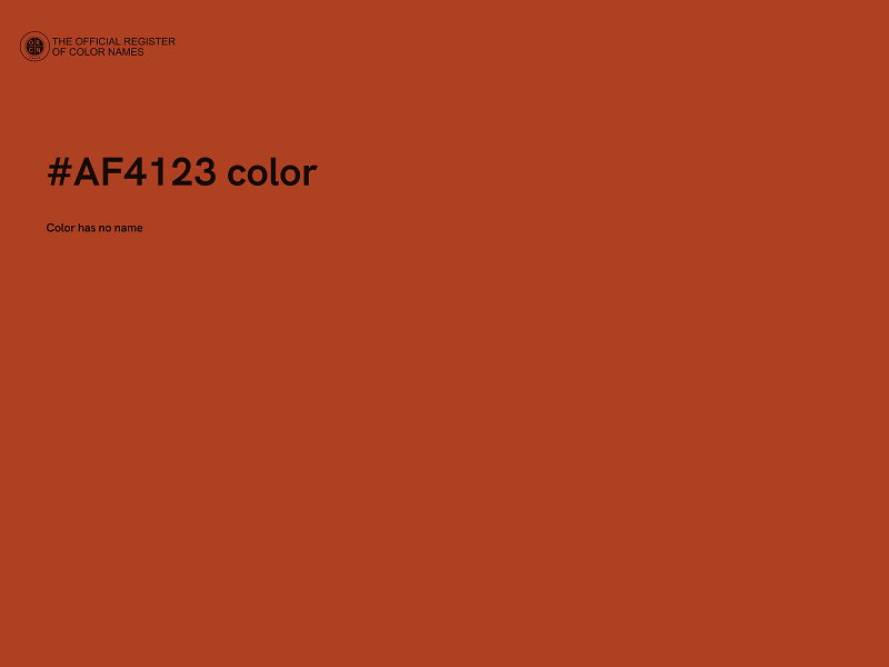 #AF4123 color image