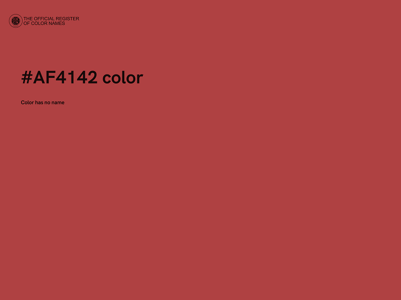 #AF4142 color image