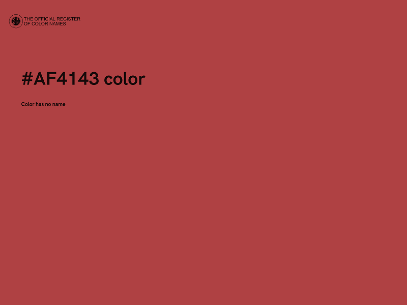 #AF4143 color image