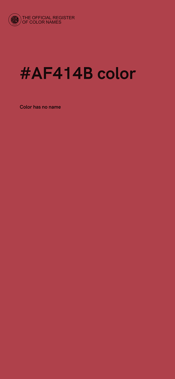 #AF414B color image