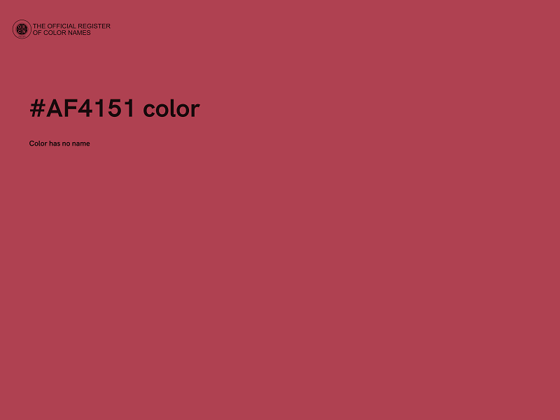 #AF4151 color image