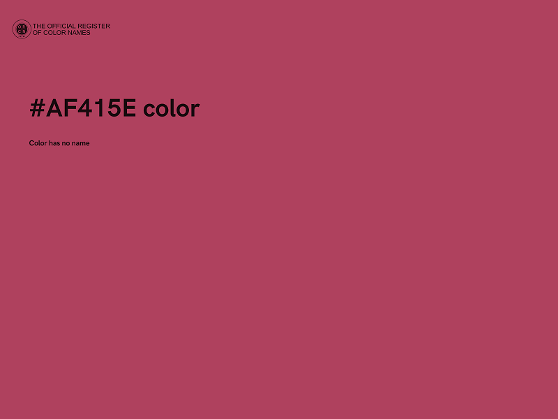 #AF415E color image