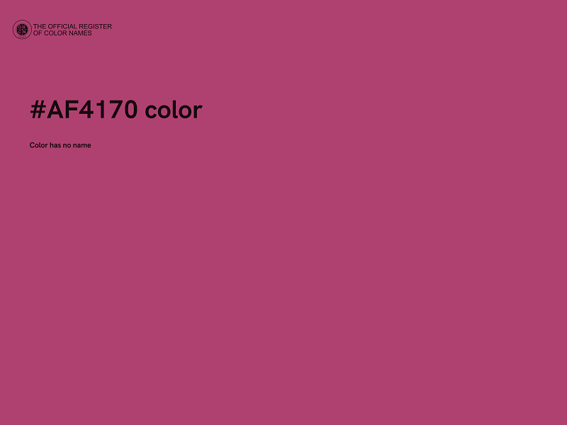 #AF4170 color image