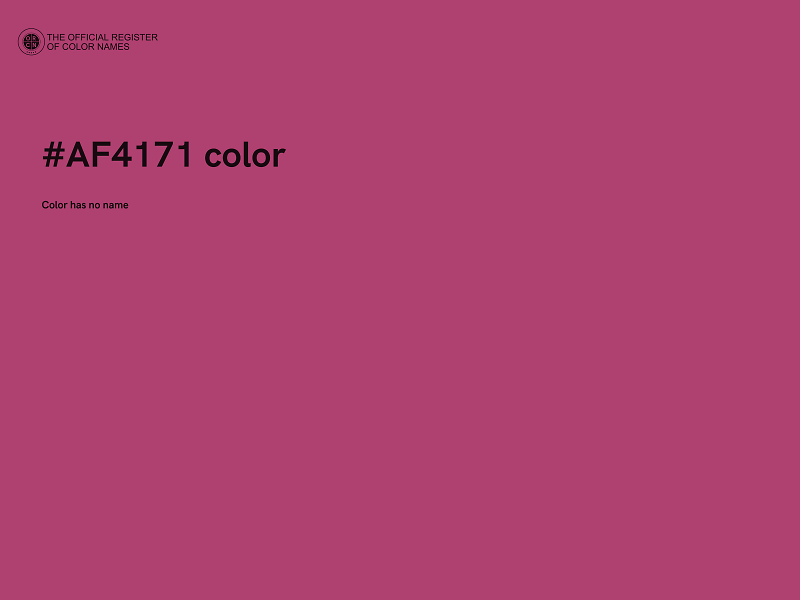 #AF4171 color image