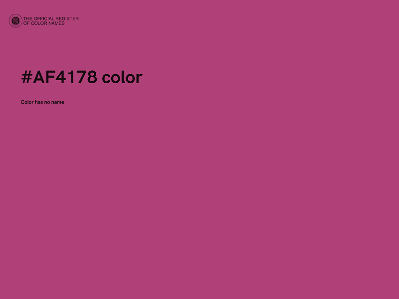 #AF4178 color image