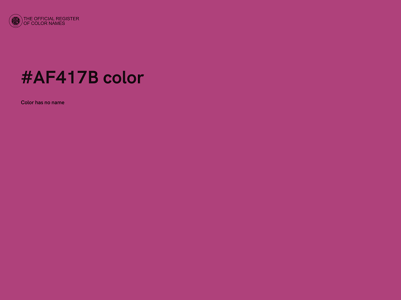 #AF417B color image