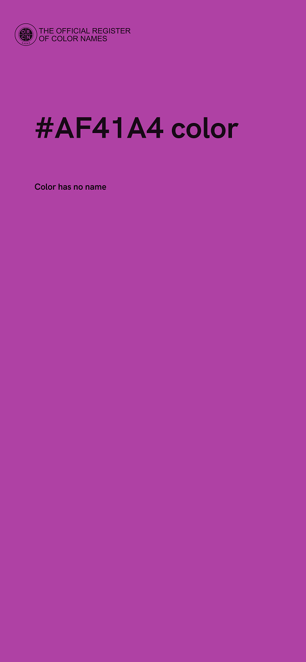 #AF41A4 color image