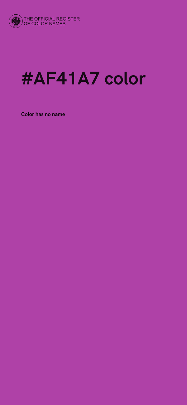 #AF41A7 color image