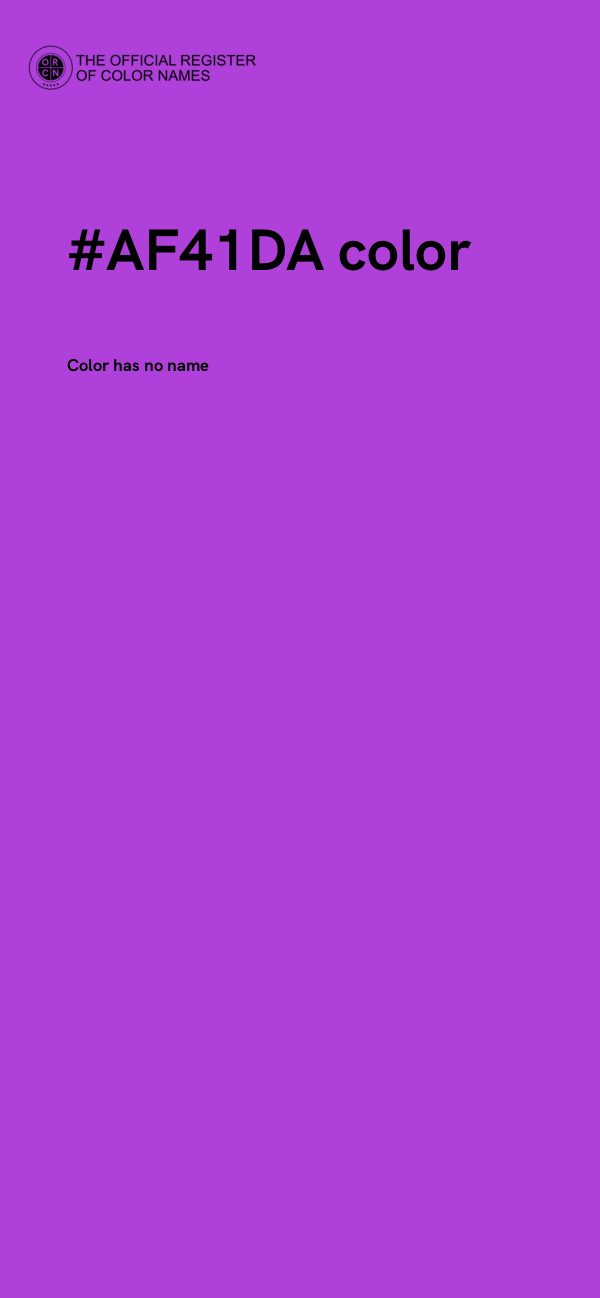 #AF41DA color image