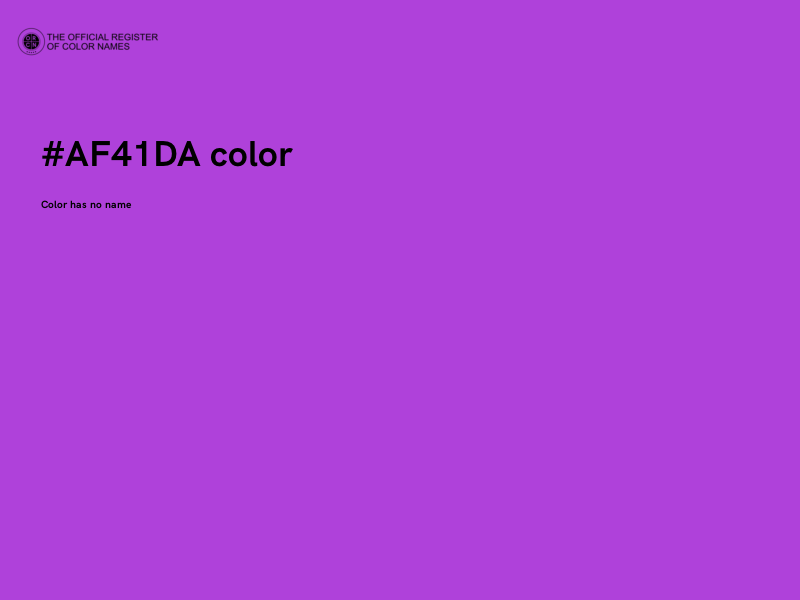 #AF41DA color image