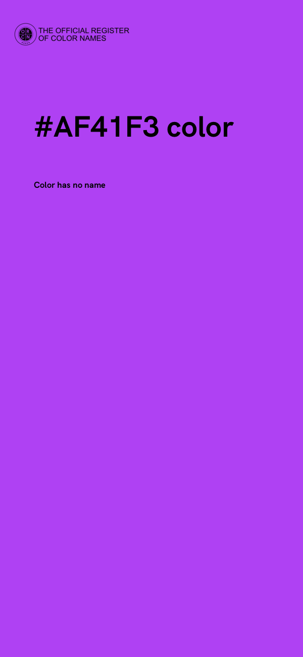 #AF41F3 color image