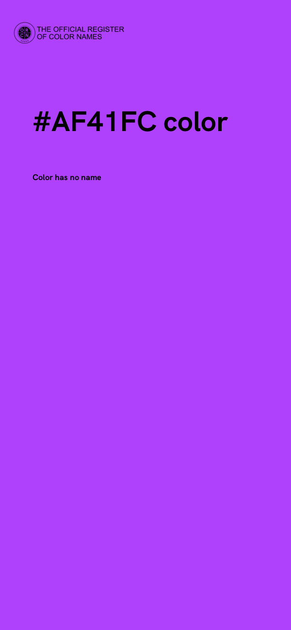 #AF41FC color image