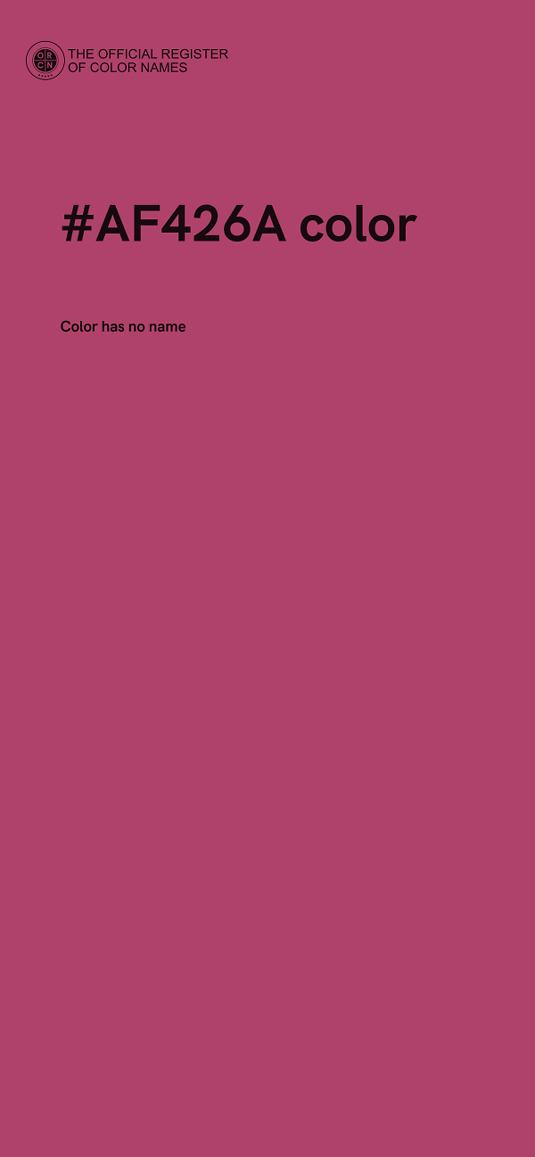 #AF426A color image