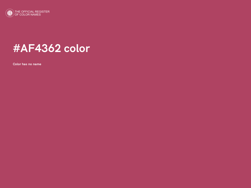 #AF4362 color image