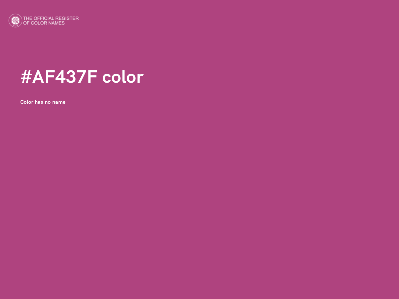 #AF437F color image