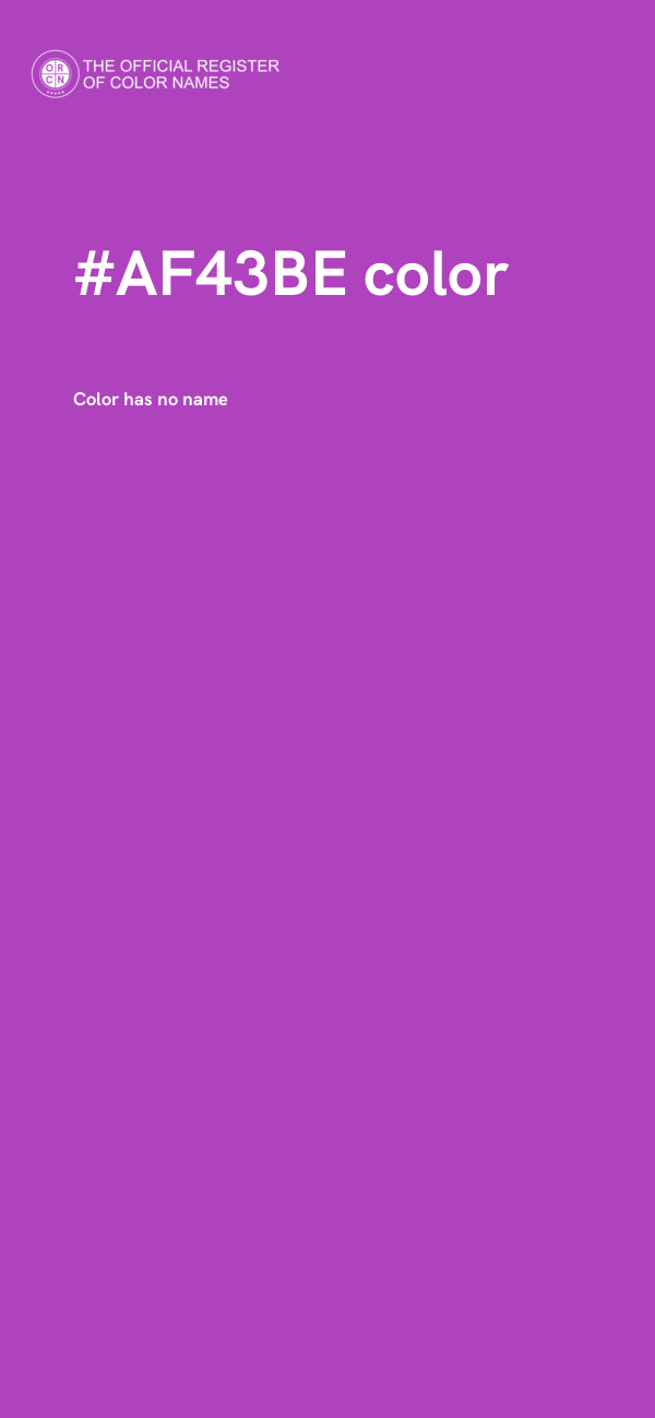 #AF43BE color image