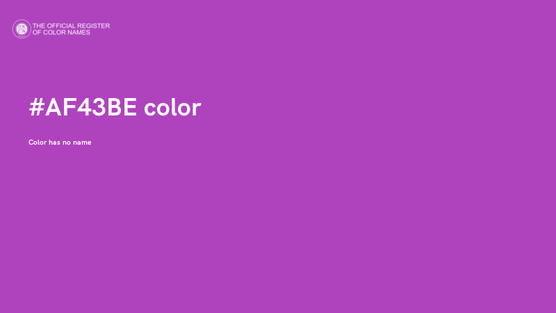 #AF43BE color image