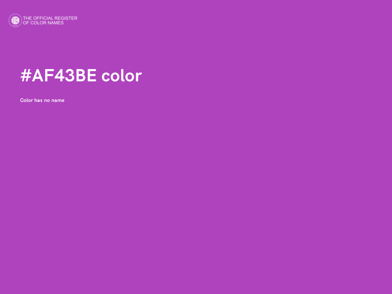 #AF43BE color image