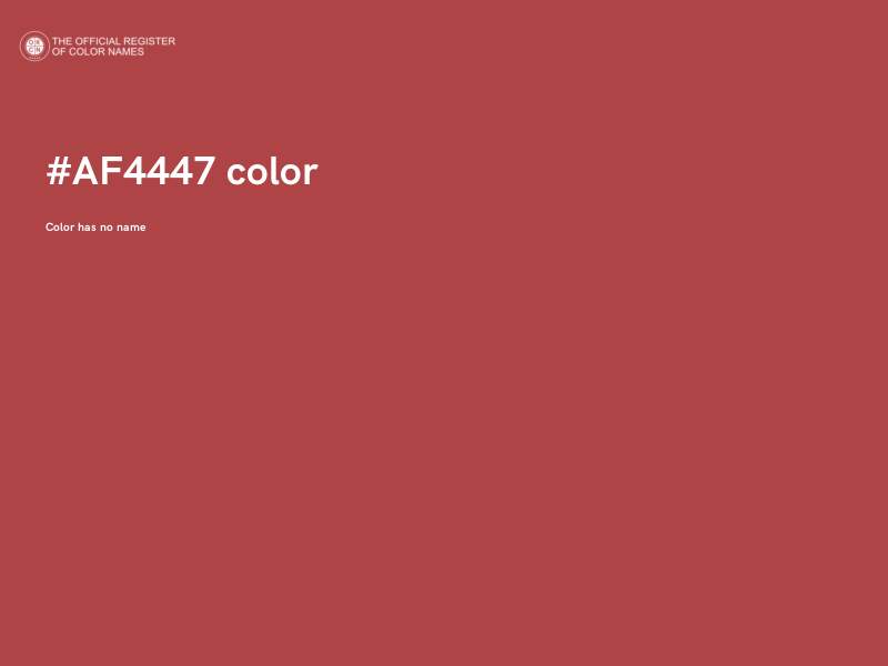 #AF4447 color image