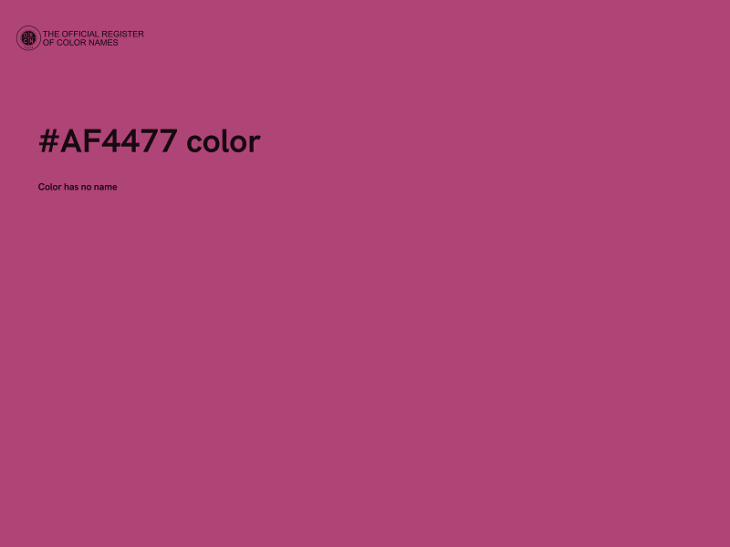 #AF4477 color image