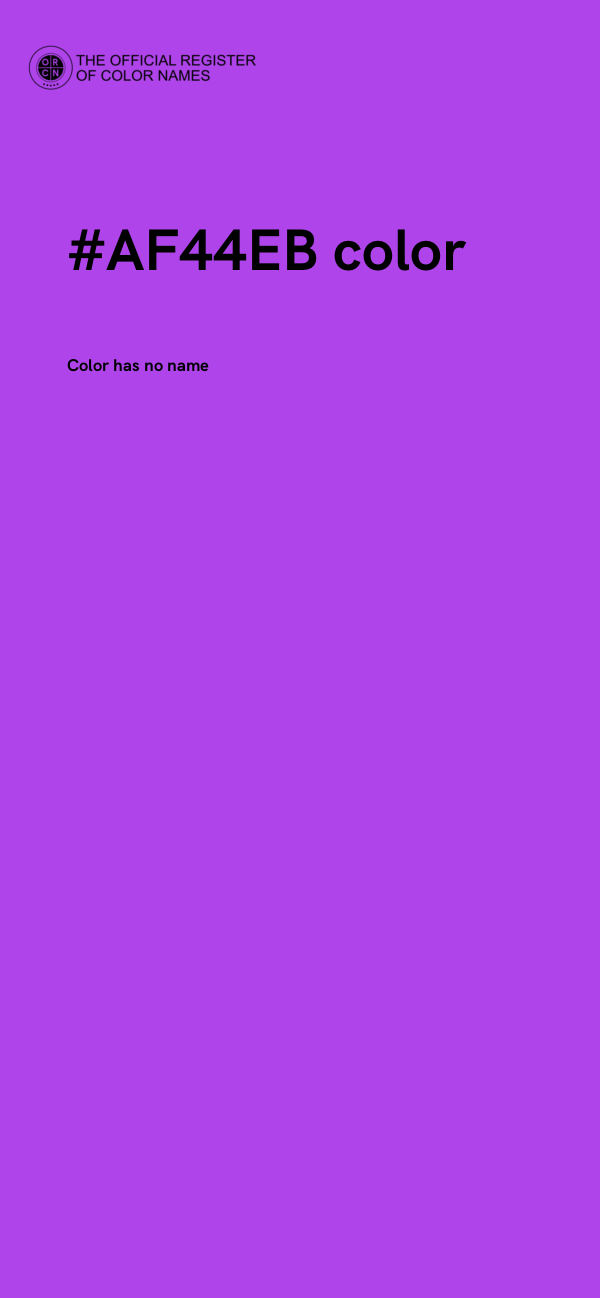 #AF44EB color image