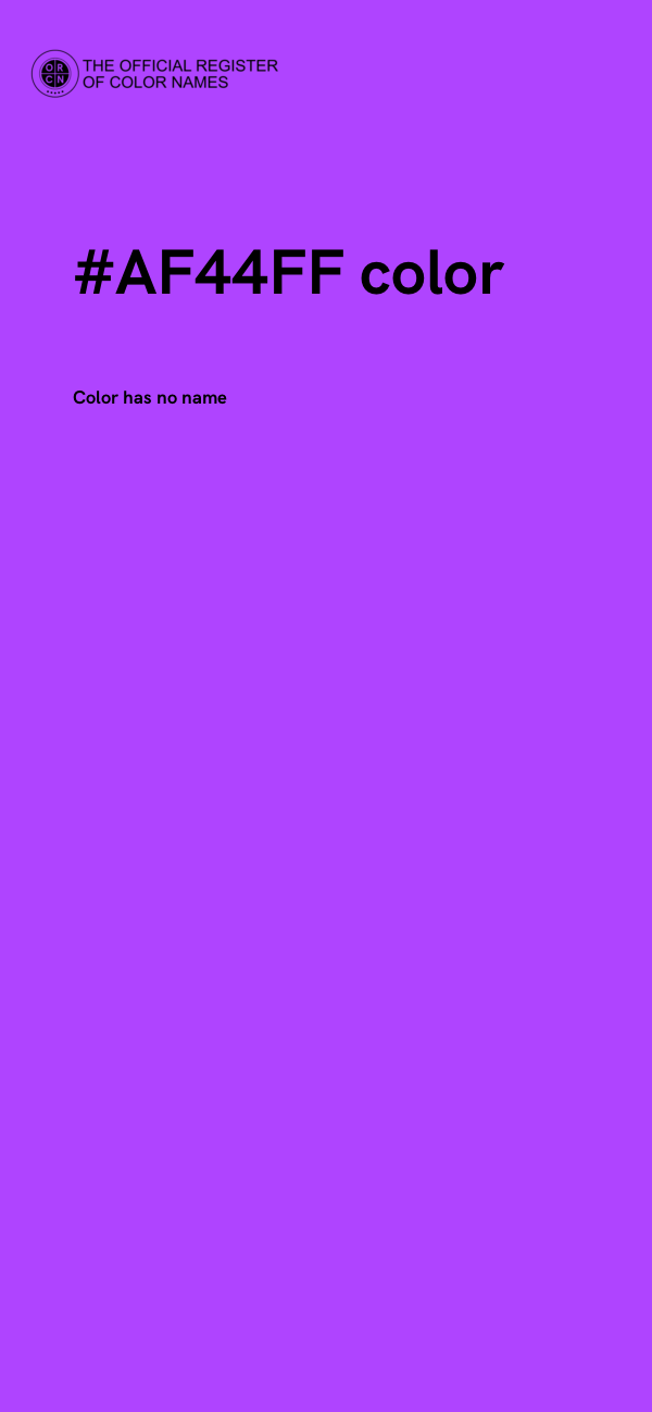 #AF44FF color image