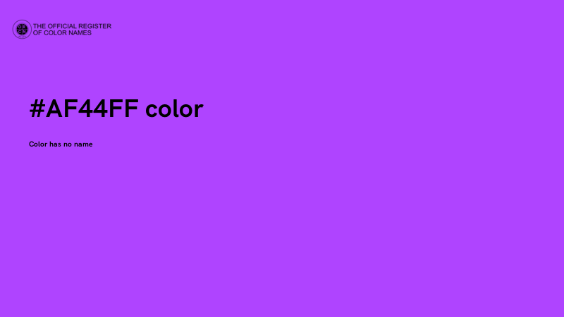 #AF44FF color image