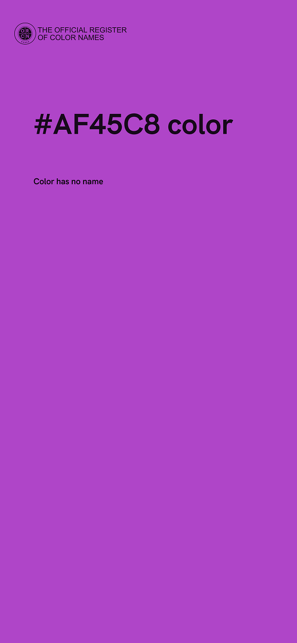#AF45C8 color image