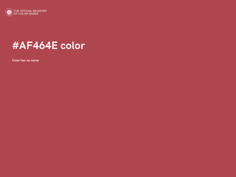 #AF464E color image