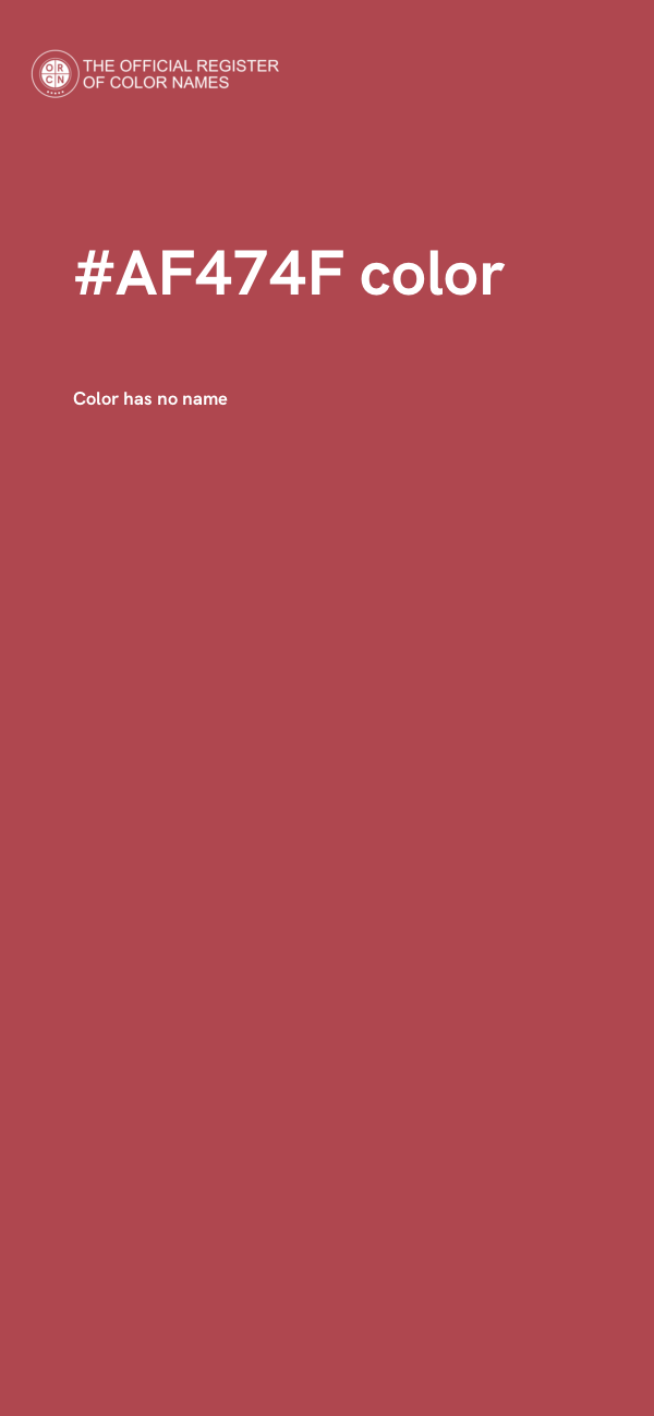#AF474F color image