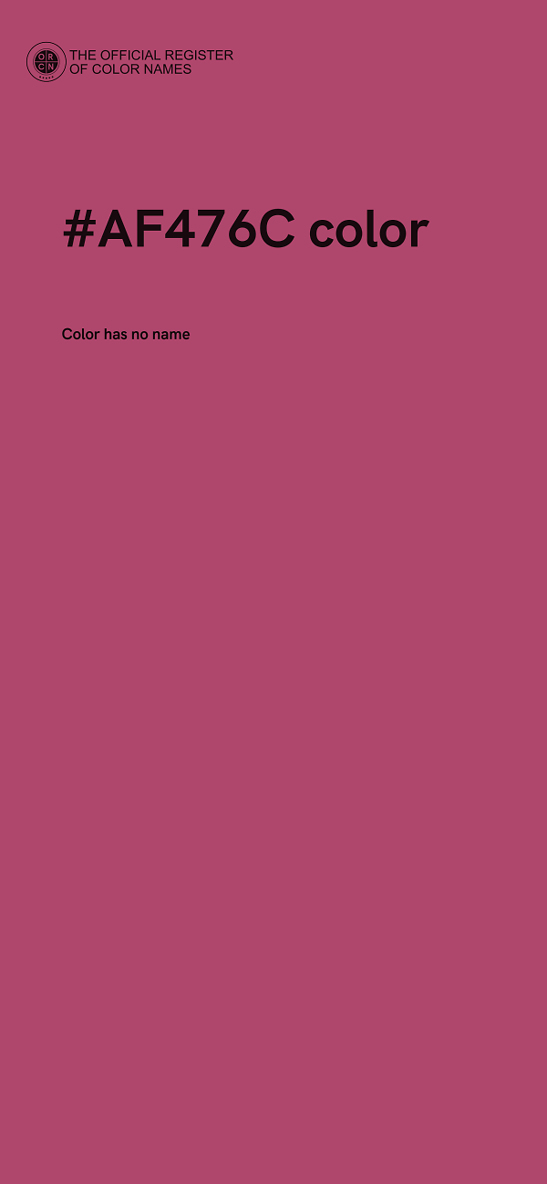 #AF476C color image